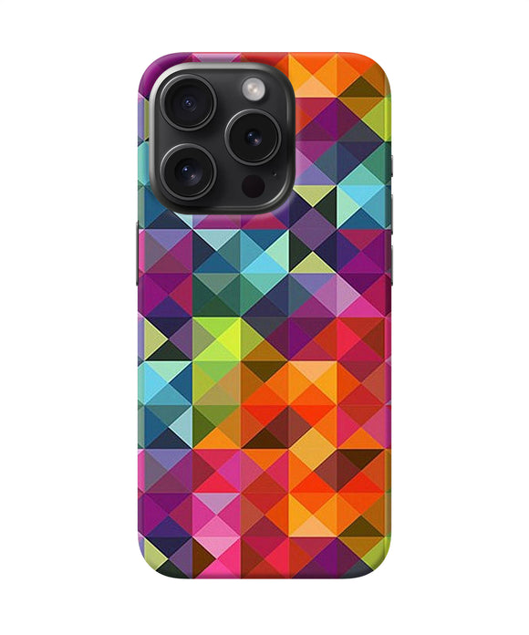 Abstract triangle pattern iPhone 15 Pro Max Back Cover