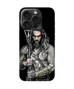 Aquaman trident black iPhone 15 Pro Max Back Cover