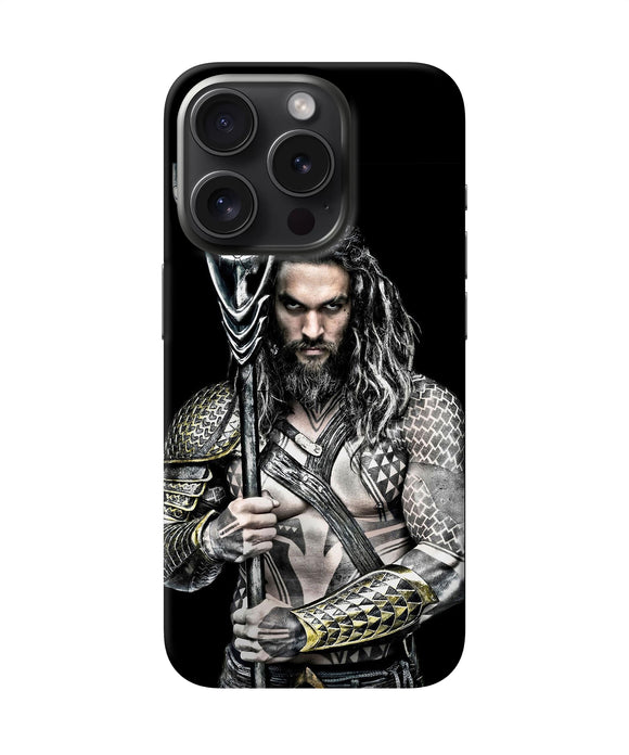 Aquaman trident black iPhone 15 Pro Max Back Cover