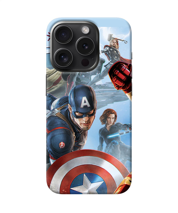 Avengers on the sky iPhone 15 Pro Max Back Cover