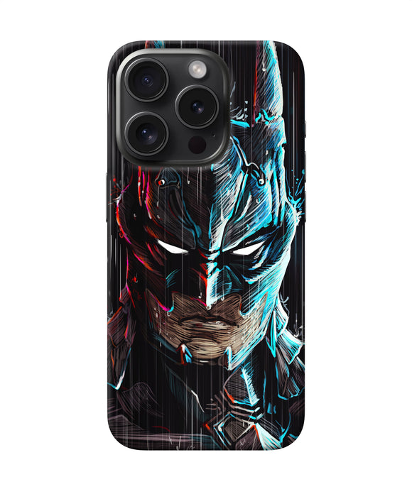 Batman face iPhone 15 Pro Max Back Cover