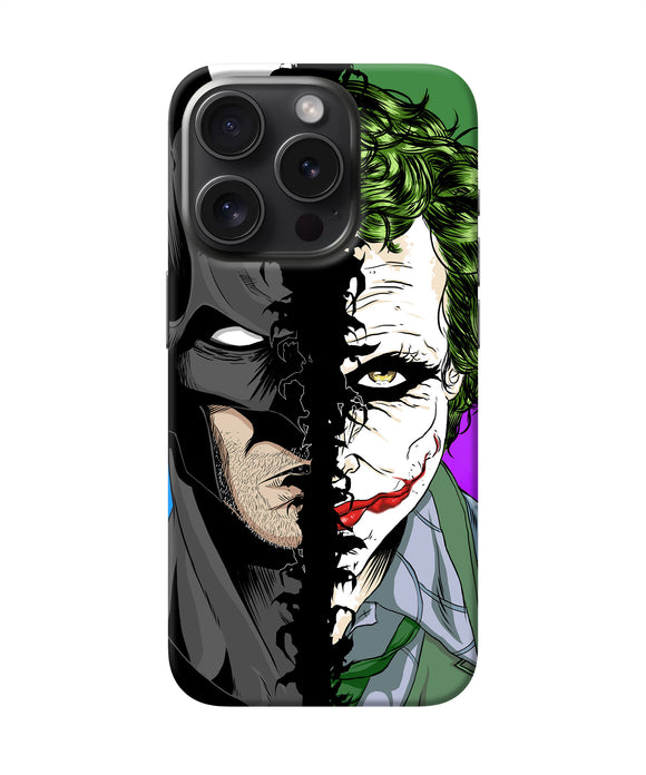 Batman vs joker half face iPhone 15 Pro Max Back Cover