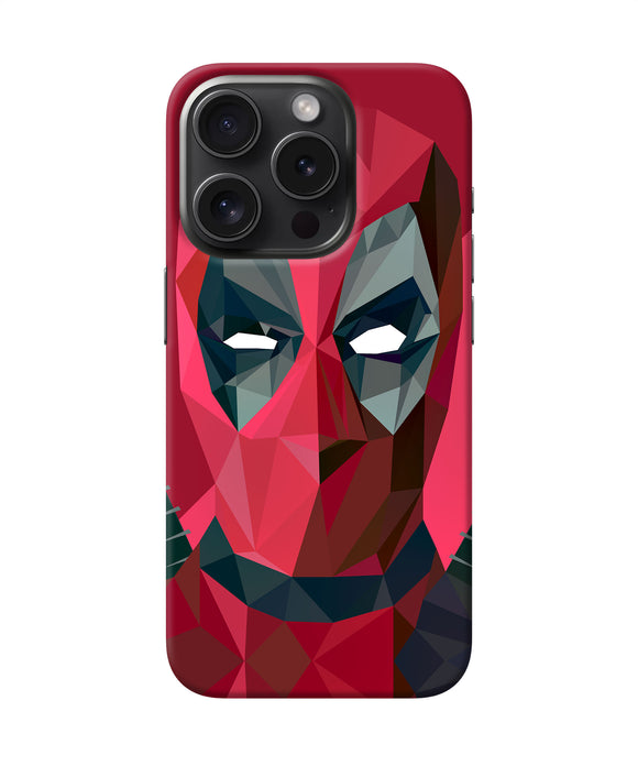 Abstract deadpool full mask iPhone 15 Pro Max Back Cover