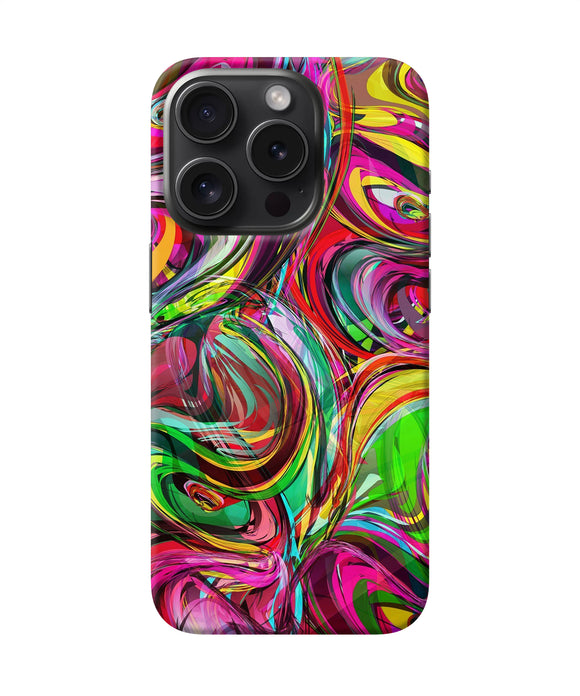 Abstract colorful ink iPhone 15 Pro Max Back Cover