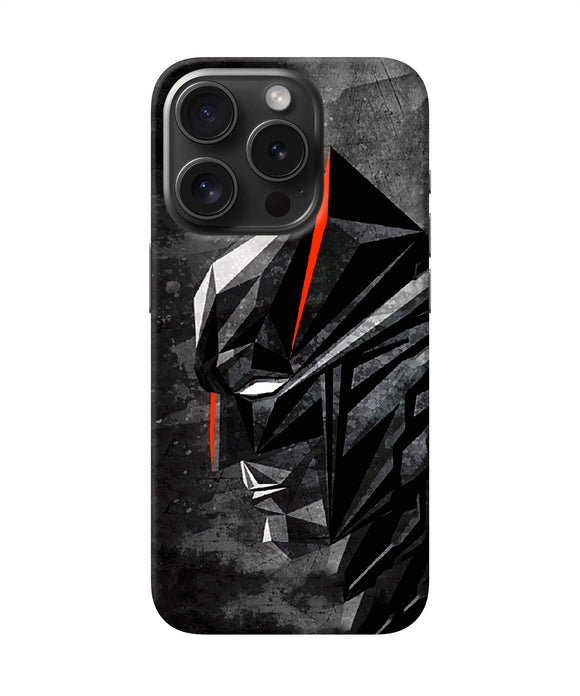 Batman black side face iPhone 15 Pro Max Back Cover