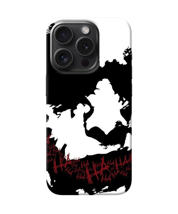 Black and white joker rugh sketch iPhone 15 Pro Max Back Cover
