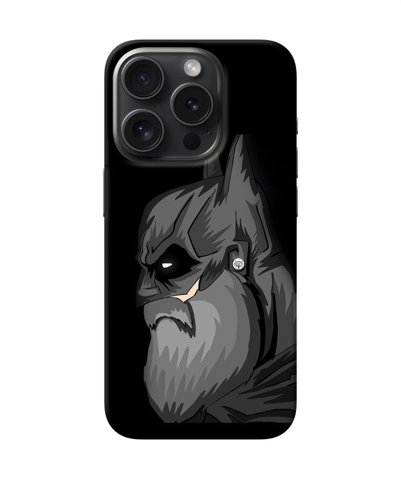 Batman with beard iPhone 15 Pro Max Back Cover