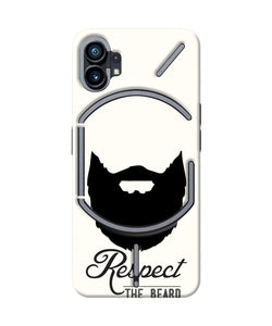 Respect the Beard Nothing Phone 1 Real 4D Back Cover