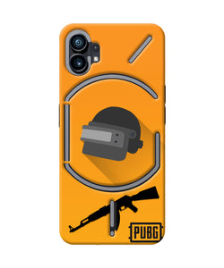 PUBG Helmet and Gun Nothing Phone 1 Real 4D Back Cover