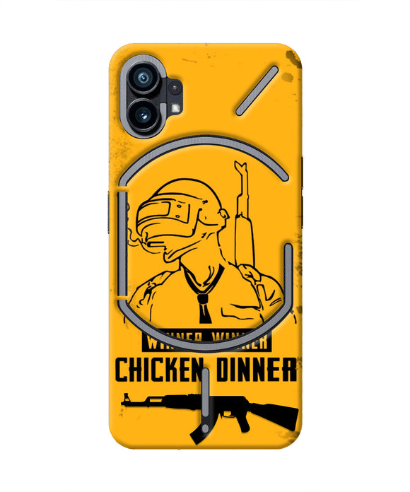 PUBG Chicken Dinner Nothing Phone 1 Real 4D Back Cover