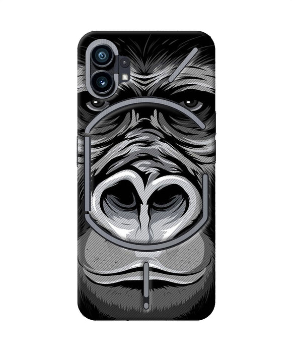 Black chimpanzee Nothing Phone 1 Back Cover