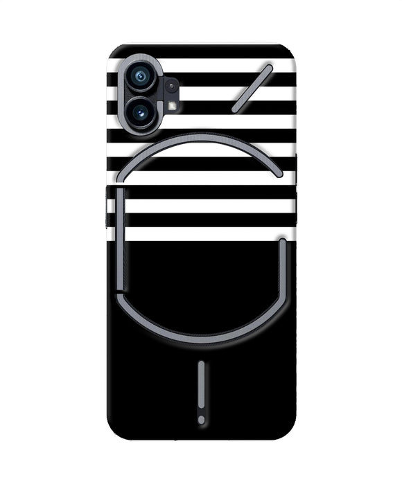 Black and white print Nothing Phone 1 Back Cover