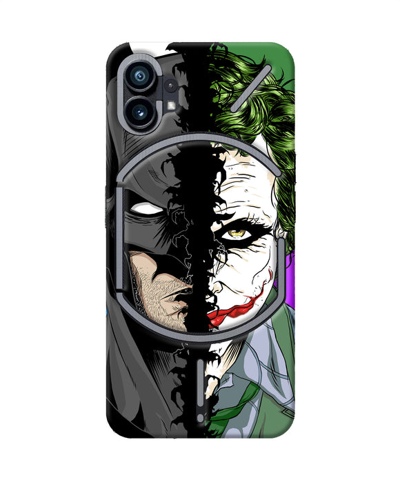 Batman vs joker half face Nothing Phone 1 Back Cover