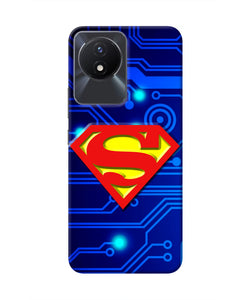 Superman Abstract Vivo Y02/Y02T Real 4D Back Cover