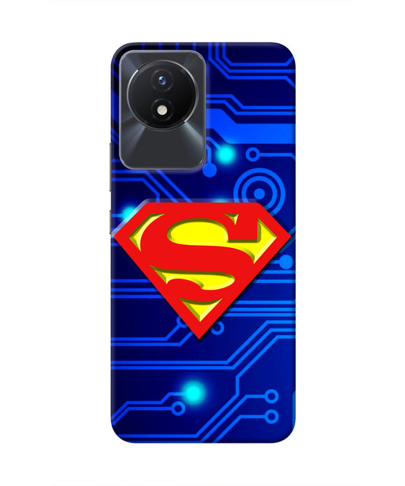 Superman Abstract Vivo Y02/Y02T Real 4D Back Cover