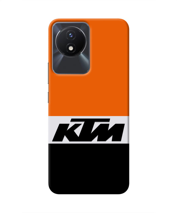 KTM Colorblock Vivo Y02/Y02T Real 4D Back Cover