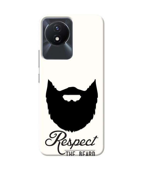 Respect the Beard Vivo Y02/Y02T Real 4D Back Cover