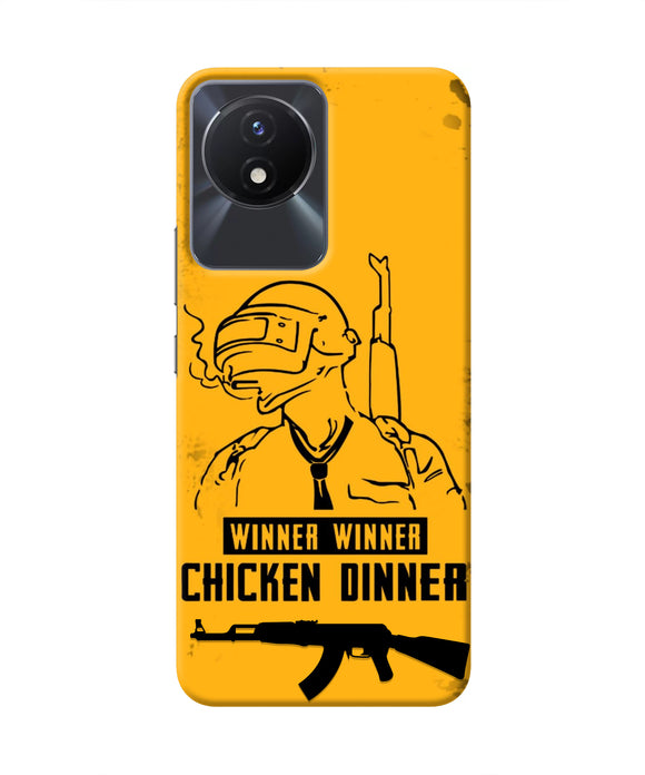 PUBG Chicken Dinner Vivo Y02/Y02T Real 4D Back Cover