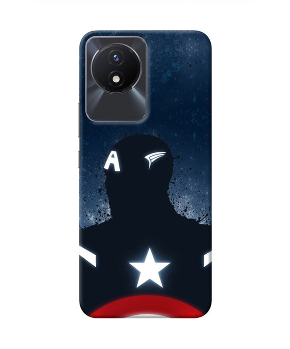 Captain america Shield Vivo Y02/Y02T Real 4D Back Cover