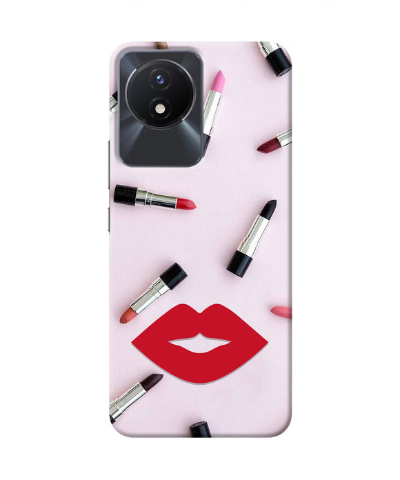Lips Lipstick Shades Vivo Y02/Y02T Real 4D Back Cover