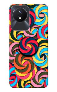 Spiral Pattern Vivo Y02/Y02T Pop Case