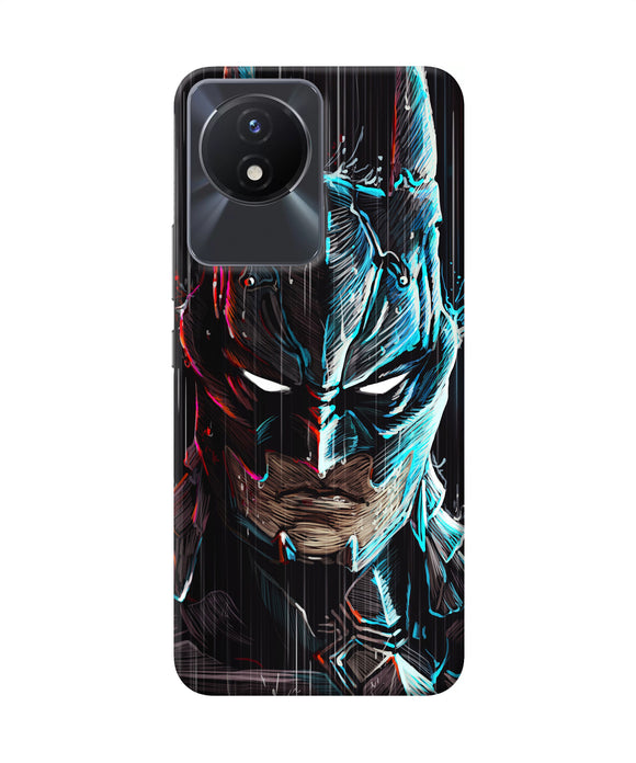 Batman face Vivo Y02/Y02T Back Cover