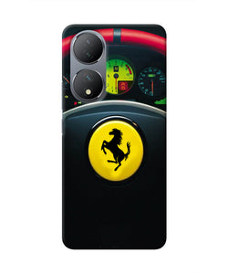 Ferrari Steeriing Wheel Vivo Y100 Real 4D Back Cover