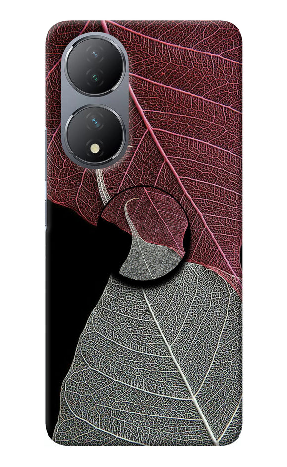 Leaf Pattern Vivo Y100 Pop Case