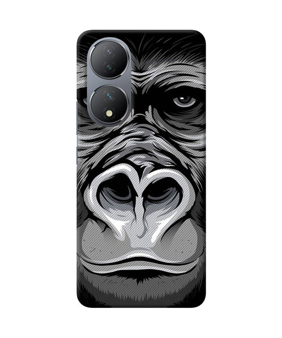 Black chimpanzee Vivo Y100 Back Cover