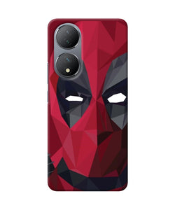 Abstract deadpool mask Vivo Y100 Back Cover