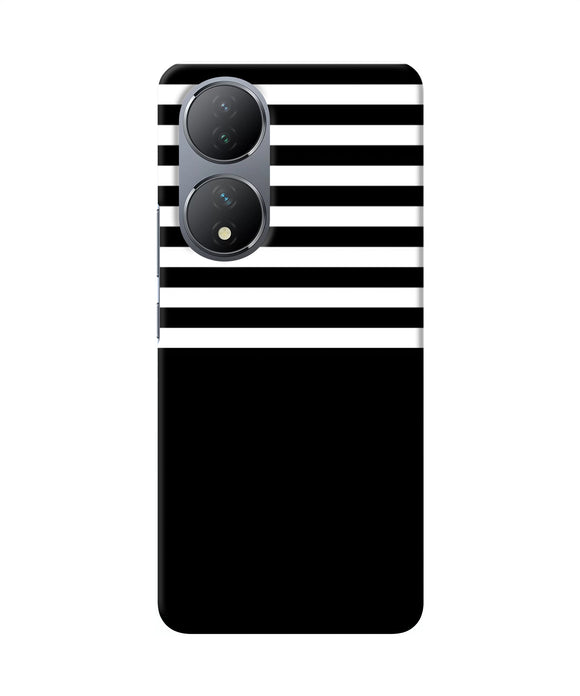 Black and white print Vivo Y100 Back Cover