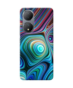 Abstract coloful waves Vivo Y100 Back Cover