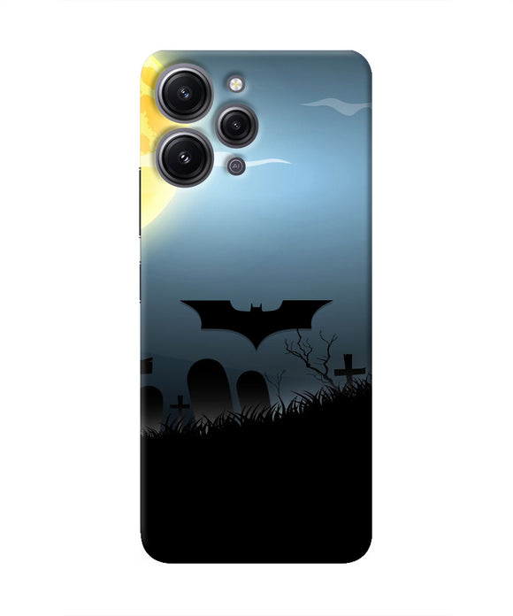 Batman Scary cemetry Redmi 12 4G Real 4D Back Cover