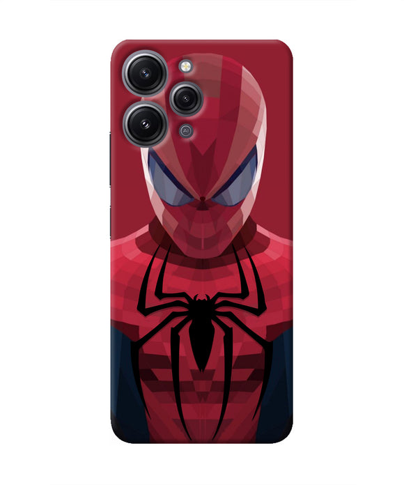 Spiderman Art Redmi 12 4G Real 4D Back Cover