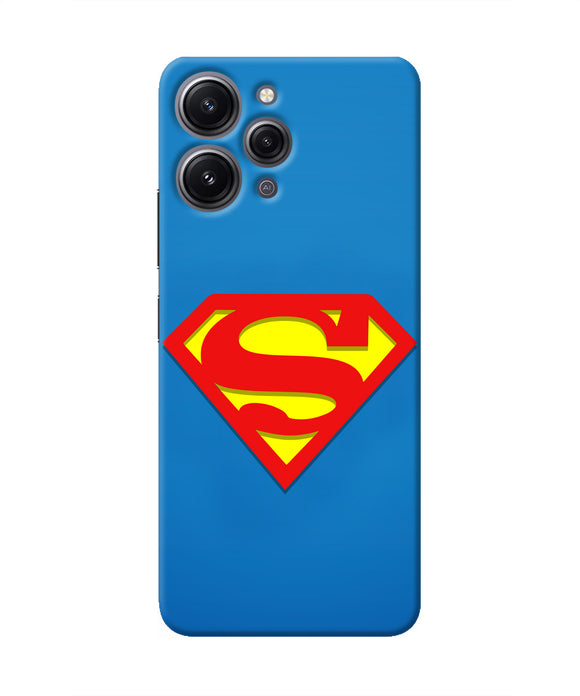 Superman Blue Redmi 12 4G Real 4D Back Cover