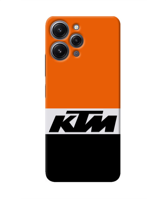 KTM Colorblock Redmi 12 4G Real 4D Back Cover
