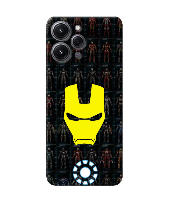 Iron Man Suit Redmi 12 4G Real 4D Back Cover