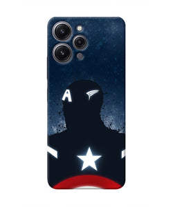 Captain america Shield Redmi 12 4G Real 4D Back Cover