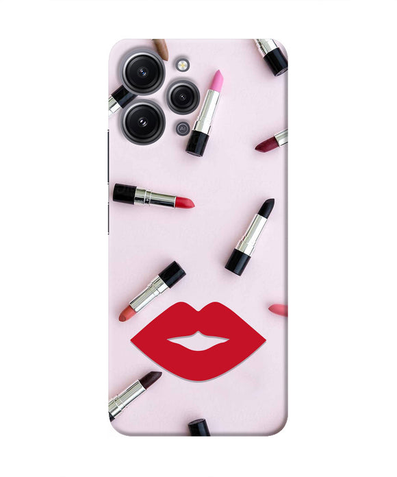 Lips Lipstick Shades Redmi 12 4G Real 4D Back Cover