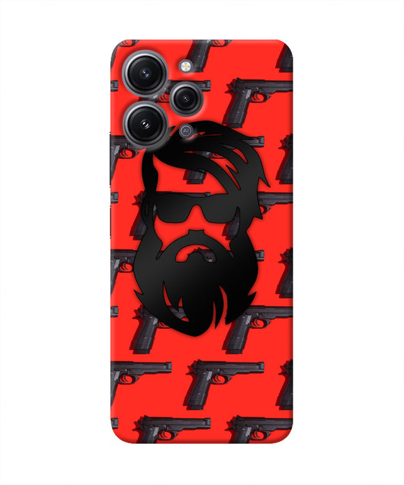 Rocky Bhai Beard Look Redmi 12 4G Real 4D Back Cover