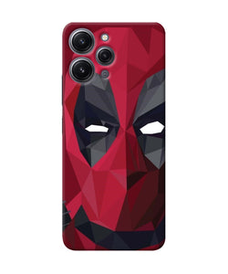 Abstract deadpool mask Redmi 12 4G Back Cover