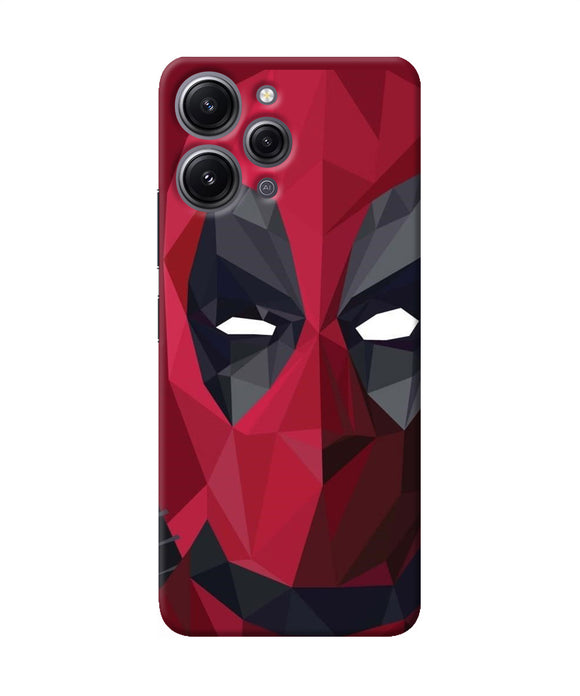 Abstract deadpool mask Redmi 12 4G Back Cover