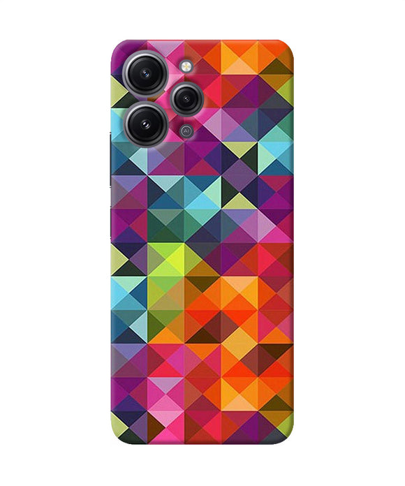 Abstract triangle pattern Redmi 12 4G Back Cover
