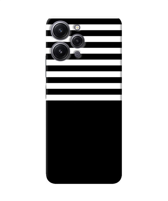 Black and white print Redmi 12 4G Back Cover