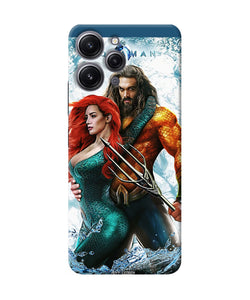 Aquaman couple water Redmi 12 4G Back Cover