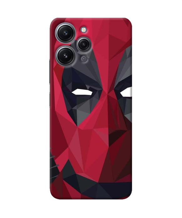 Abstract deadpool half mask Redmi 12 4G Back Cover