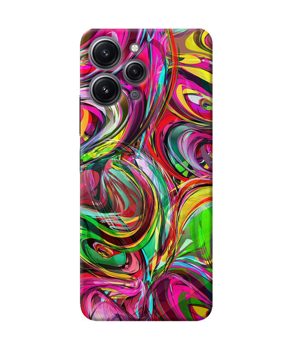 Abstract colorful ink Redmi 12 4G Back Cover