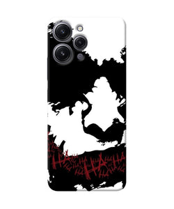 Black and white joker rugh sketch Redmi 12 4G Back Cover