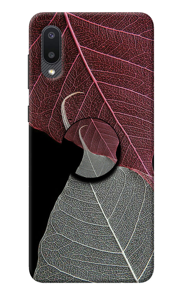 Leaf Pattern Samsung M02 Pop Case