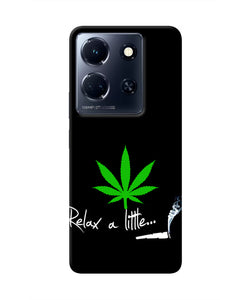 Weed Relax Quote Infinix Note 30 5g Real 4D Back Cover